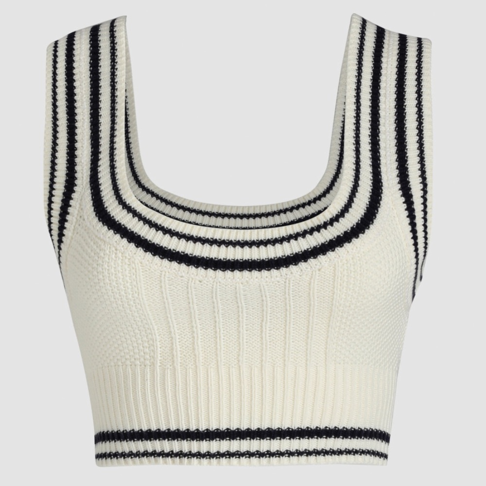 Stripe Knitted Tank Top